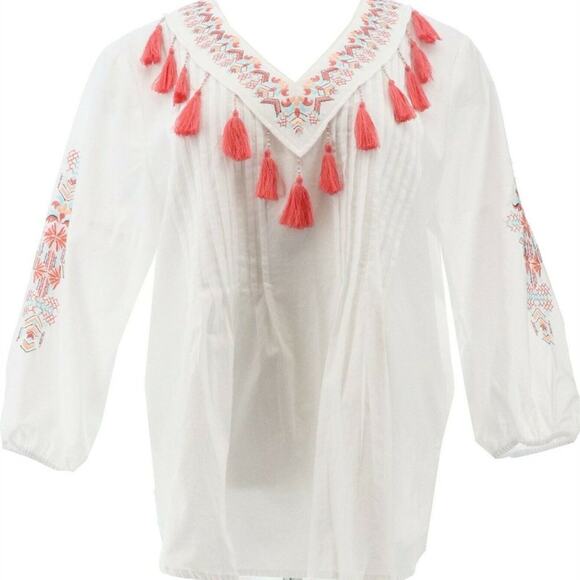 Jamie Gries Tassel top- XL - Picture 10 of 10
